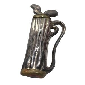 Vintage Sterling Silver Brooch Pin 925 Taxco Mexico Golf Clubs